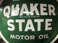 Quaker State Blechschild