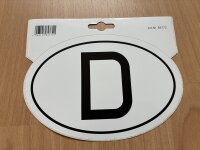 D-Schild Aufkleber