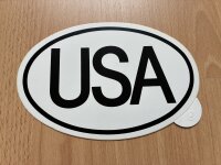 USA Länderkennung Klebeschild