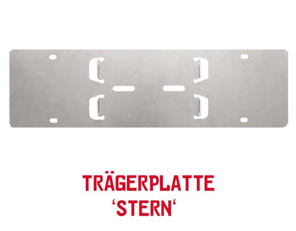 Trägerplatte / Alu "STERN"