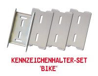 Winteraktion Kennzeichenhalter-Set "BIKE" Alu